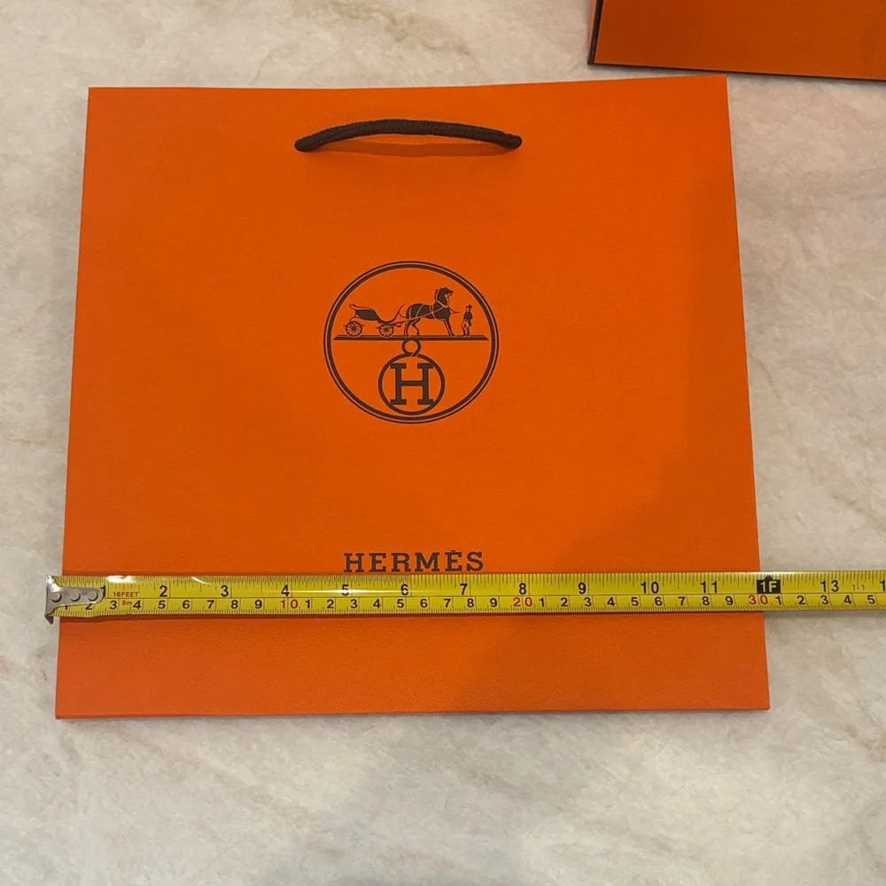 Authentic Hermès Birkin/Kelly Boutique Packaging Set – Box, Shopping Bag, Ribbon